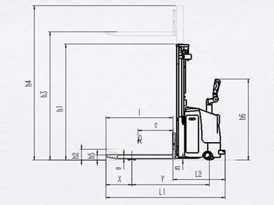 Stacker elétrico 1,000-2,000kg XE 