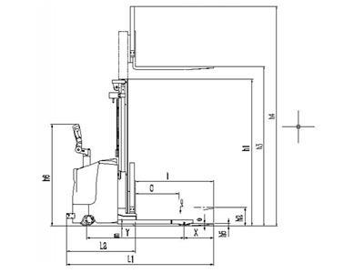 Stacker elétrico 1,000-2,000kg XEK 