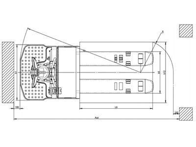 Porta-paletes elétrico 3,600kg 