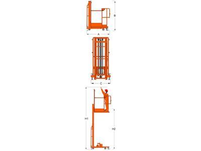 Selecionador de pedidos/Preparador de encomendas semi-elétrico 